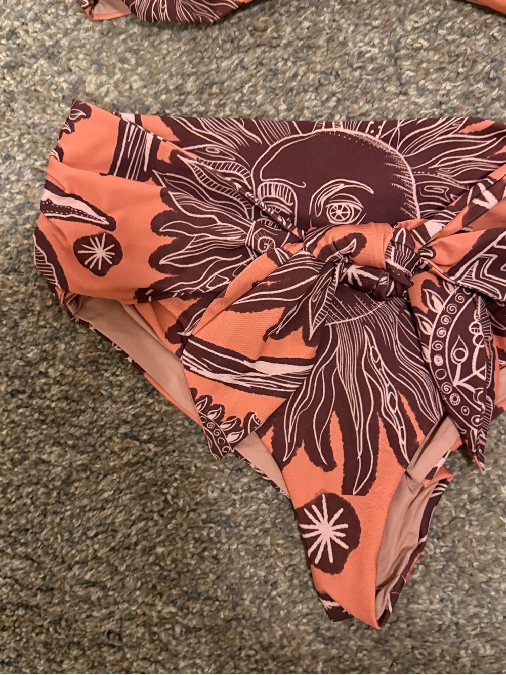 JOHANNA ORTIZ High-Waist Tie-Front Bikini Set Sz S $460 - Picture 6 of 11